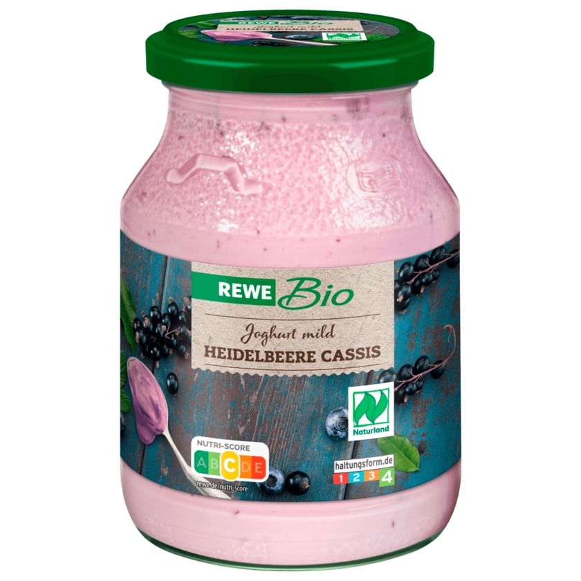REWE Bio Joghurt mild mit Heidelbeere-Cassis 500g